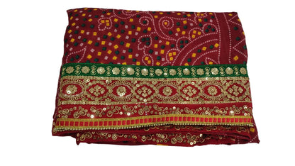 Pure cotton Marwadi chunri Odhna
