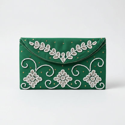 Designer Pearl Work Money Purse & Envelope Pack of 6 Multicolor | Wedding Gifting