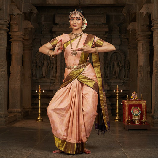 Handloom Kanchipuram Silk Bridal Saree – Silk Mark Certified, Grand Zari Pallu