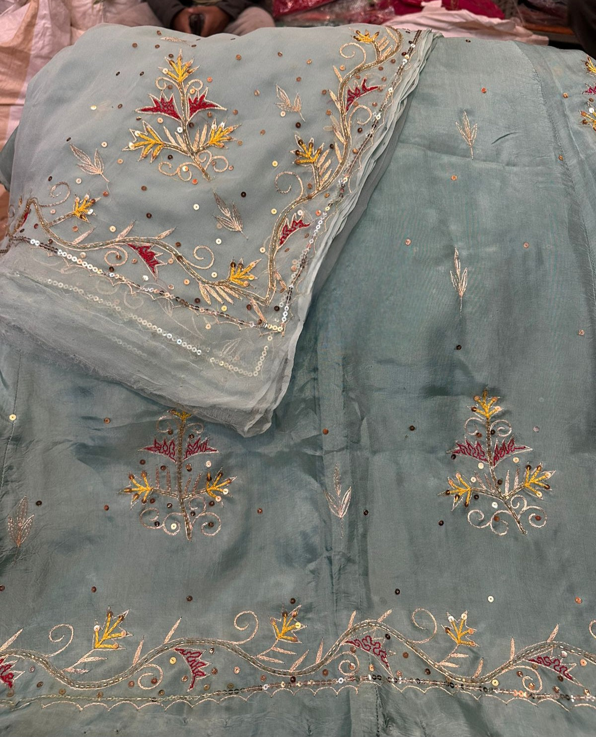 Premium Upada Fabric Resham & Katdana Handwork Thakurji Pure Odhna Poshak