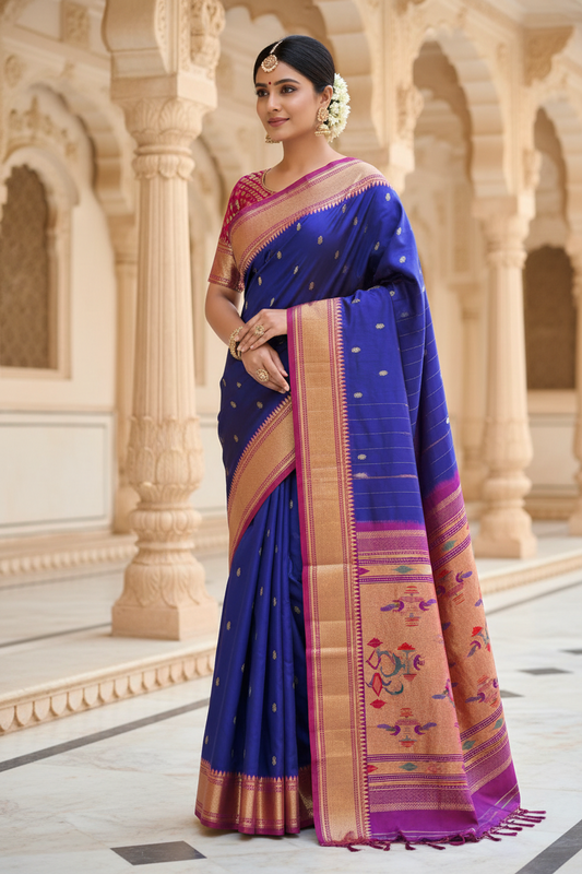 Handloom Traditional Yeola Pure Silk Paithani Saree