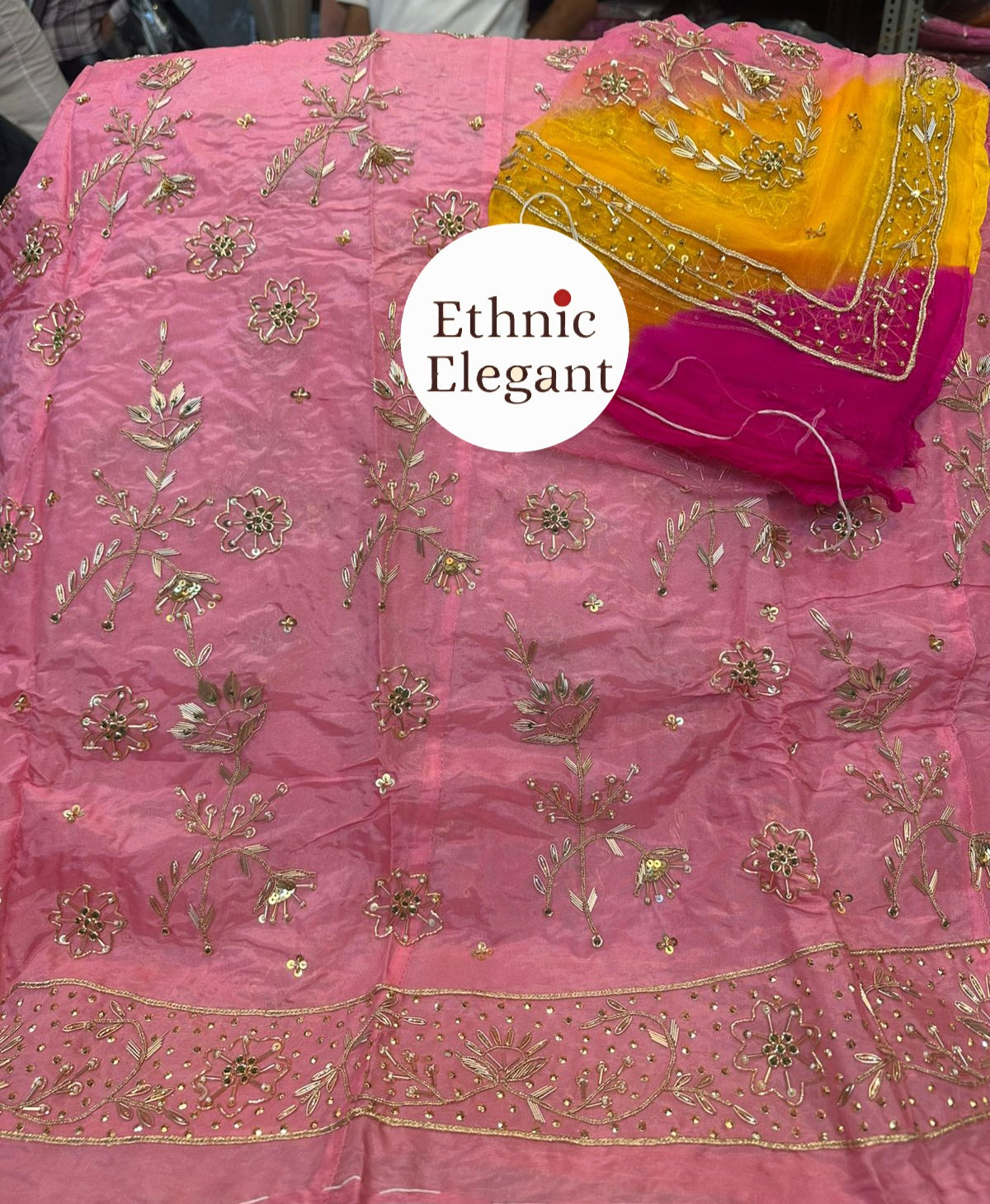 Royal Natural Silk Jardozi Dabka Thakurji Poshak – Grand Festival Edition
