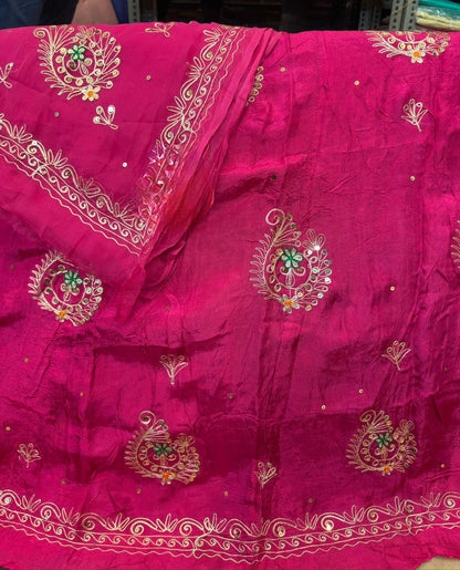 Heavy Upada Fabric Thakurji Poshak with Pure Odhna Zari Handwork