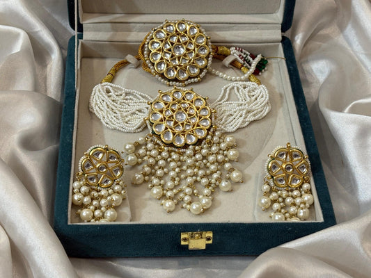 Meenakari Choker Earrings and BiG Size Borla