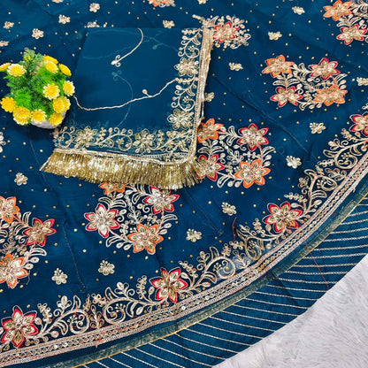 Royal Half Pure Poshak – Elegant Partywear Outfit for Festive Celebrations