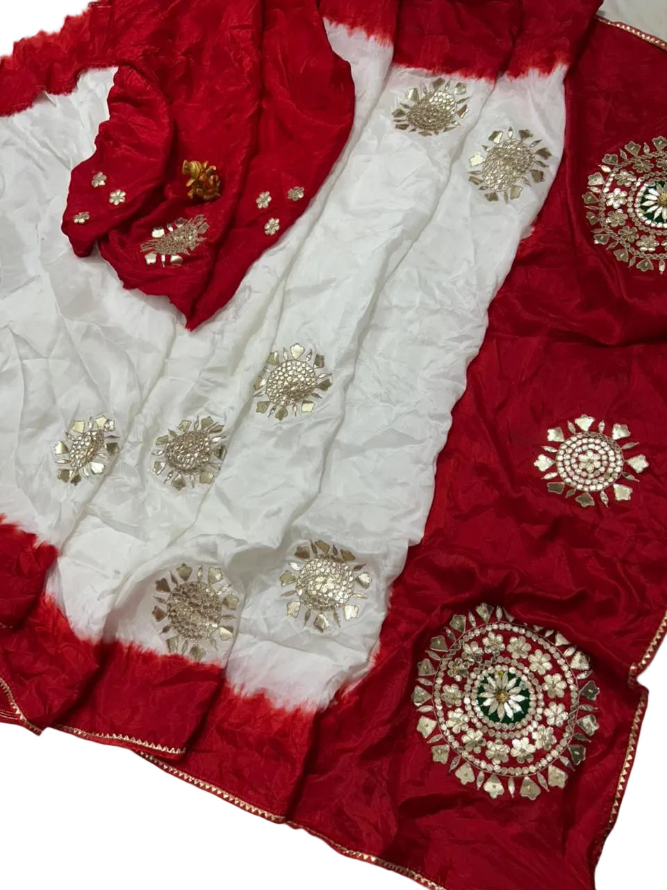 Pure Uppada Silk Gota Patti Saree – Elegant Handwork Traditional Saree