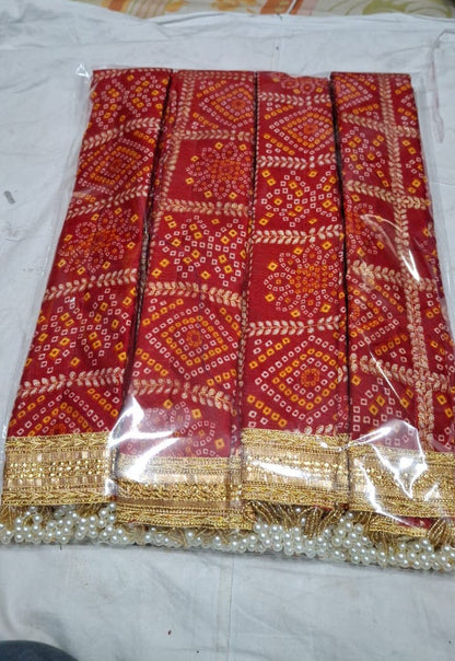 Designer Wedding Welcome Dupatta with Moti Tassels Pack of 25 | Haldi & Baraat Welcome Dupatta