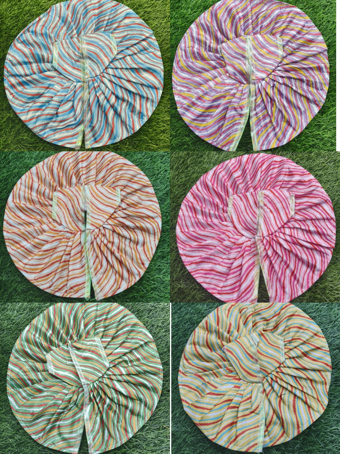 Laddu Gopal Cotton Poshak Pack of 6 | Summer Lightweight Shringar Clothes
