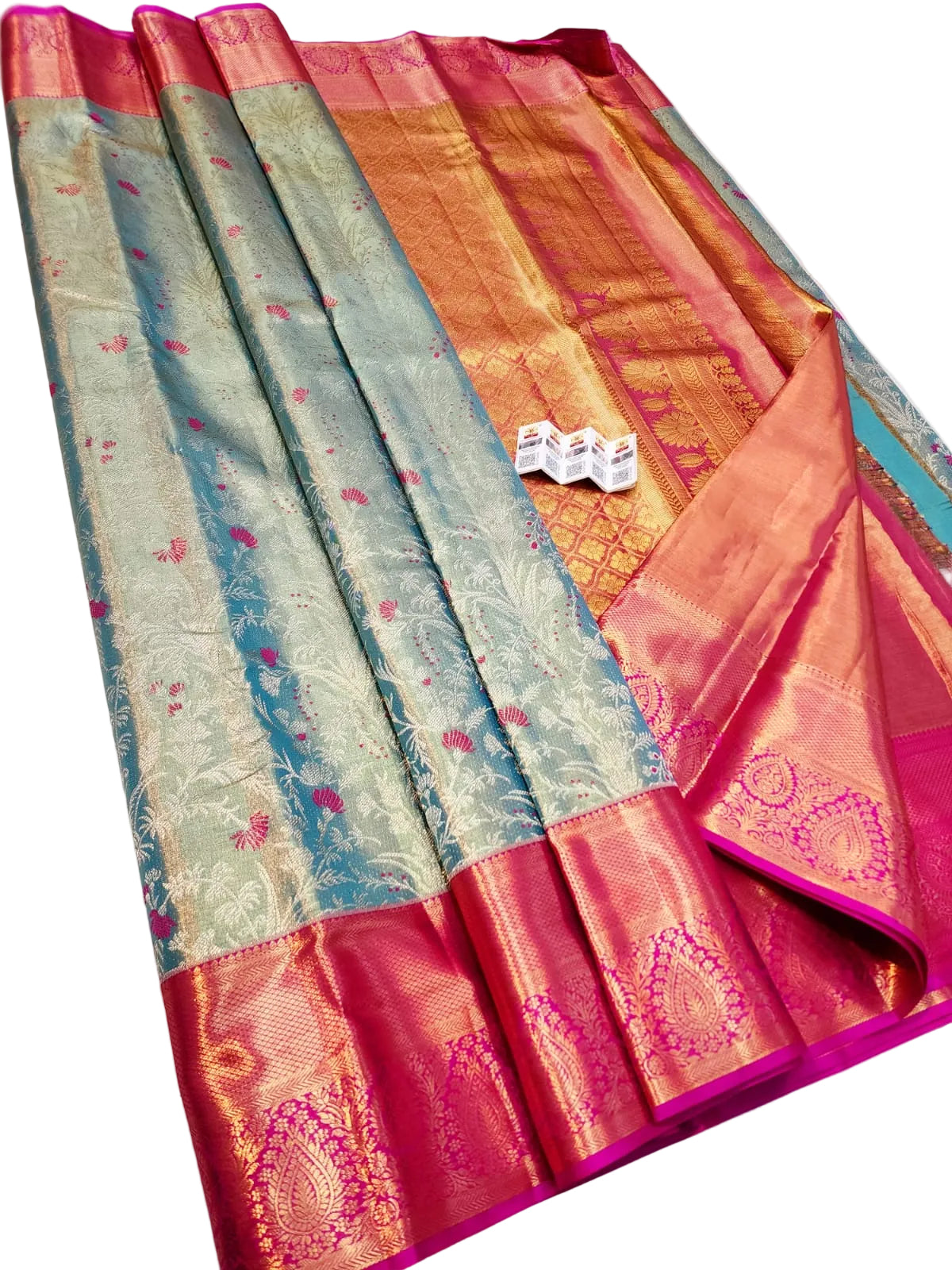 Kanchipuram Pure Silk Handloom Floral Bridal Saree Silk Mark Certified | Pure Pattu Wedding Saree