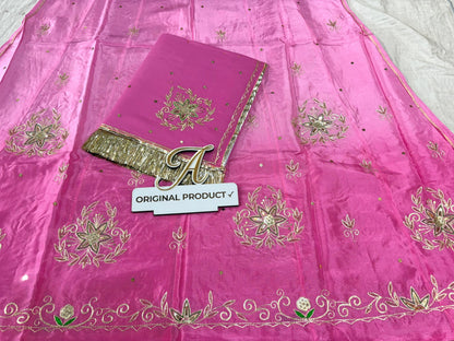 Designer Upada Crepe Boutique Thakurji Poshak with Aari Taari Work & Pure Odhani