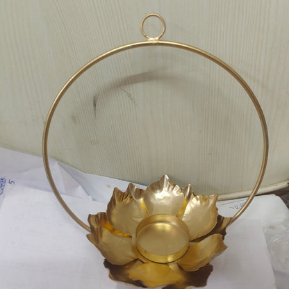 "Light up your festive moments with these beautiful round shape  6 inch    hanging lotus lights 🪔" pack of 2