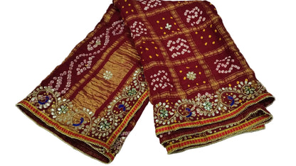 Modal Gajji Silk Gotta Patti Beautiful Handwork Traditional Odhna