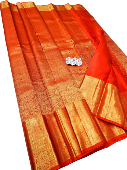 Pure Kanjivaram Silk Doli Design Saree | Handloom Bridal Pattu Saree Silk Mark Certified