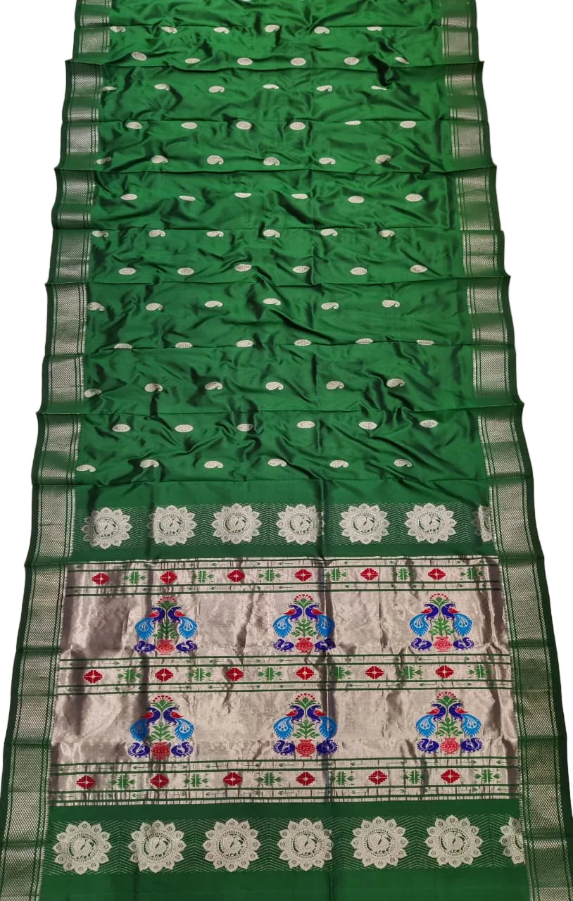 Handloom Maharani Paithani Pure Silk Saree | Traditional Designer Paithani Saree