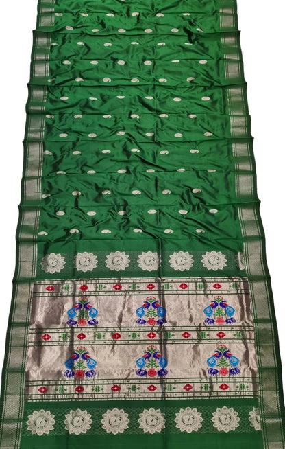 Handloom Maharani Paithani Pure Silk Saree | Traditional Designer Paithani Saree