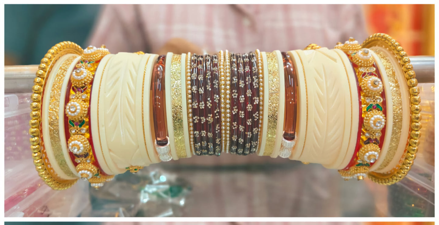 Traditional Rajshree Chuda Bangles Set | Bridal & Rajasthani Wedding Bangles