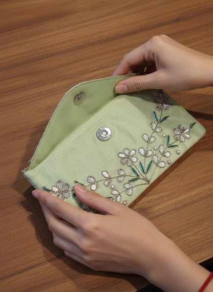 Gota Pearl Cheed Designer Money Envelope | Elegant Gift Bag/Clutch (Pack of 2) mix color