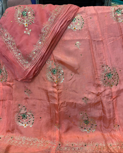 Heavy Upada Fabric Thakurji Poshak with Pure Odhna Zari Handwork