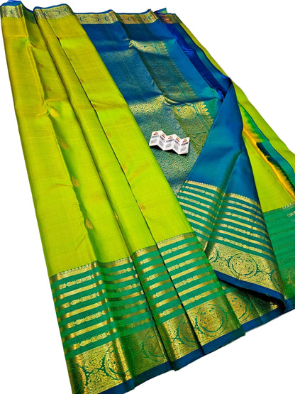 Traditional Kanchipuram pure silk Bridal saree silk mark certified