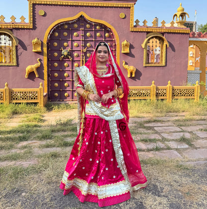 Elegant Satan pure odhna Rajwari poshak