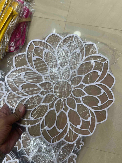Rangoli Stencil Combo Pack – 12" Inch Reusable Wooden MDF Designs pack of 4