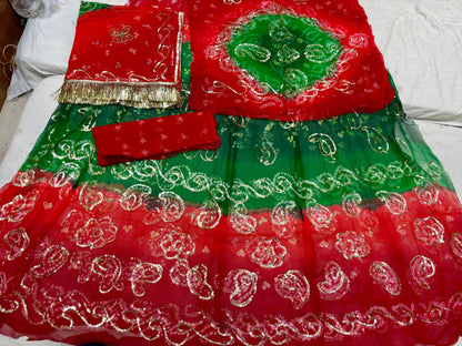 Thakurji pure Rai bandej Elegant Rajasthani poshak