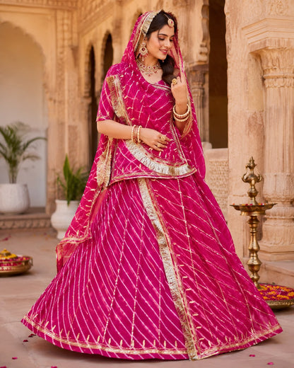 Lahriya Rajputi Poshak for Sawan Teej festivals and traditional occasions