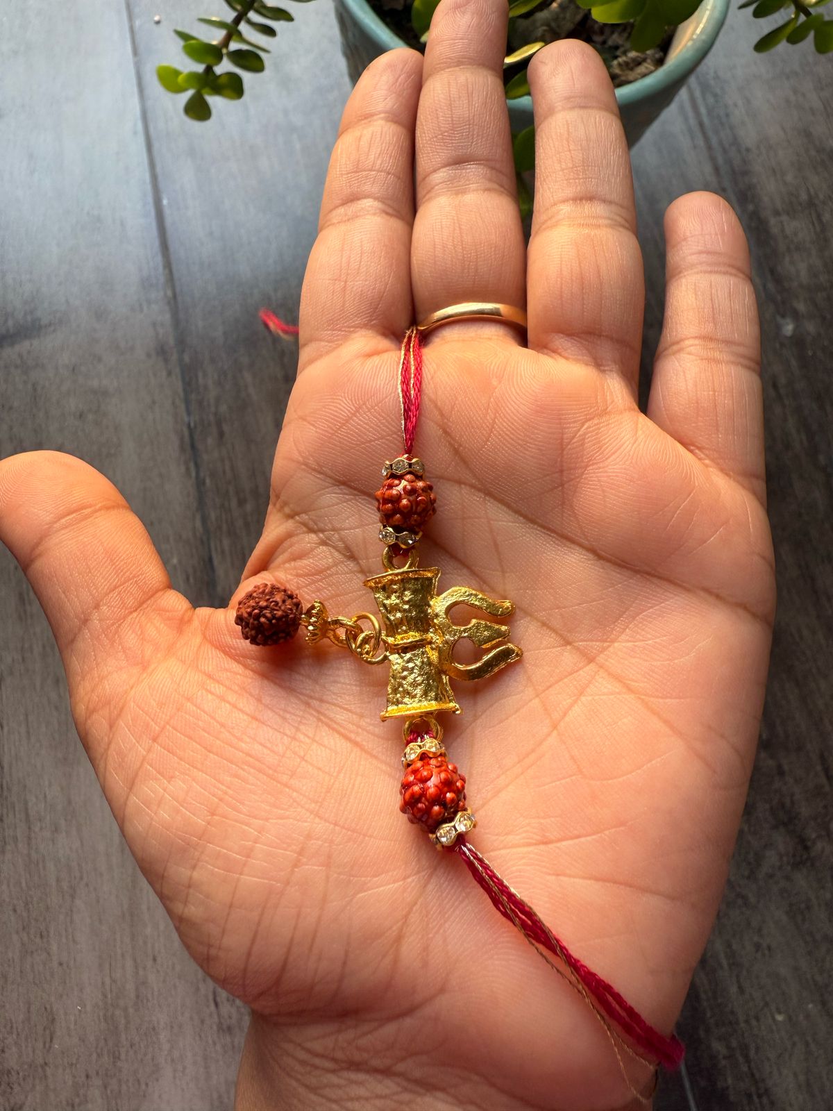 Shiv Trishul Rudraksha Rakhi for Raksha Bandhan