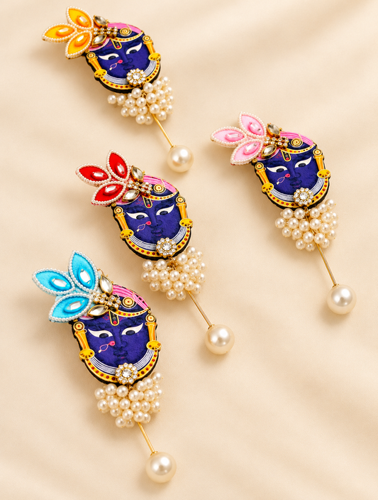 Shree Nath Ji decorative brooch for Indian wedding guest welcome, baraat swagat, and religious ceremonies, pack of 50