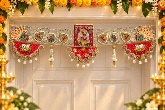 Shreenathji Pichwai Bandarwal Toran for main door decoration