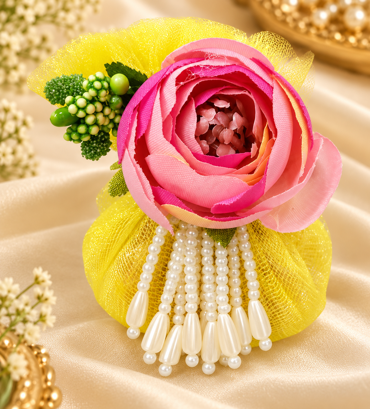 Traditional jaggery gud gift pouches pack of 25 for Indian wedding and festive gifting
