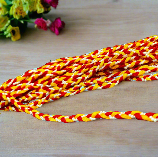 Traditional Moli Kalawa Moti Rakhi for brother