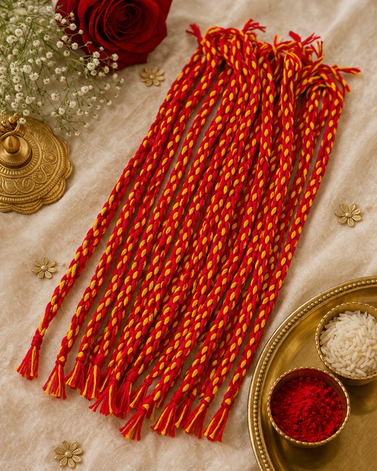 Traditional Moli Kalawa Raksha Dhaga Rakhi for Brother