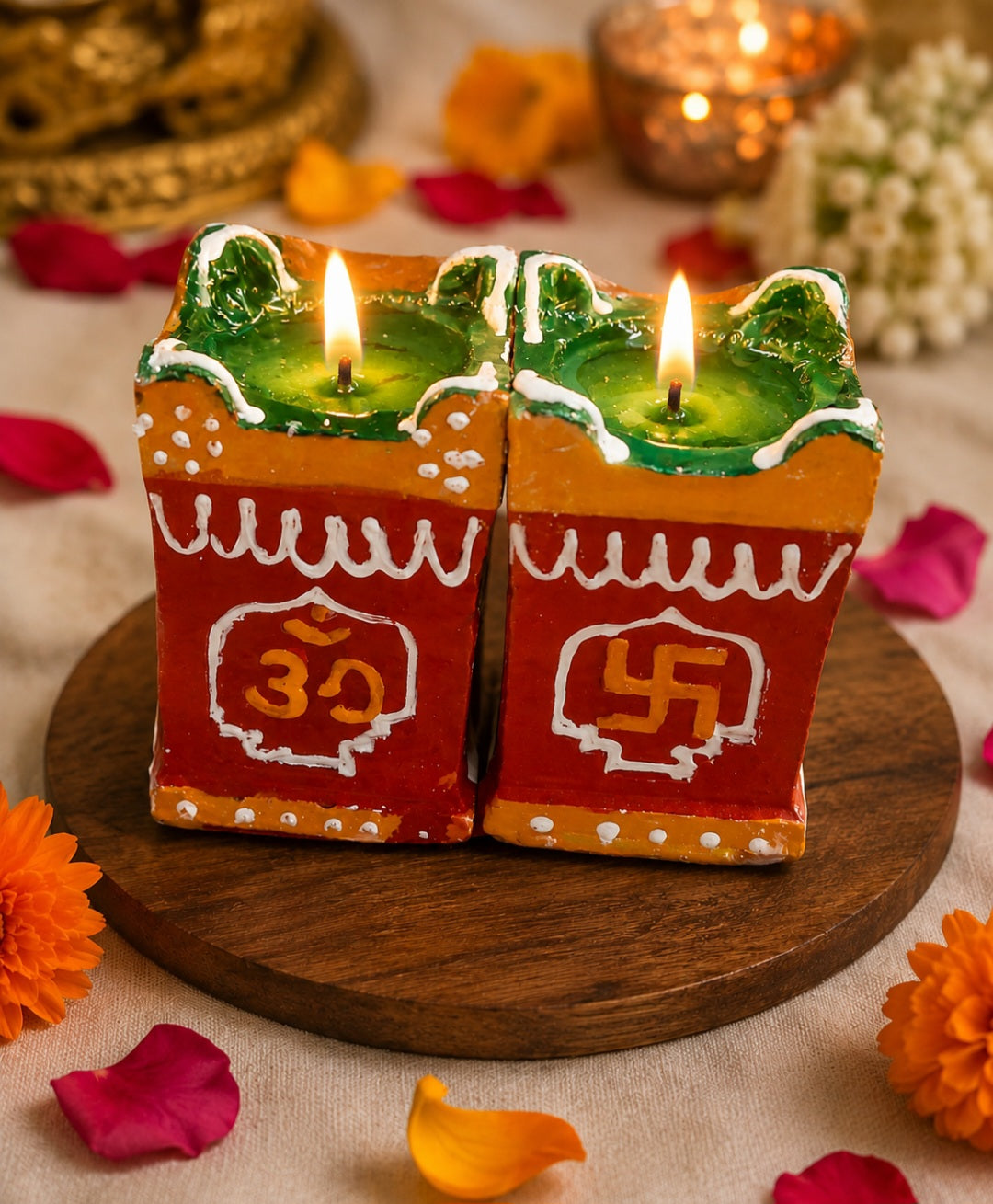 Tulsi terracotta diya 3 inch for Diwali and pooja decoration
